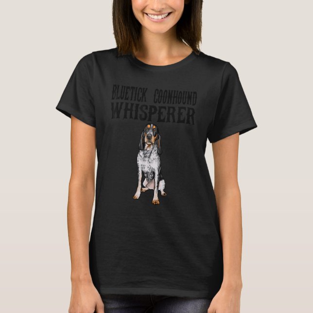 Camiseta Cachorro de Saber do Conhound Bluetick (Frente)