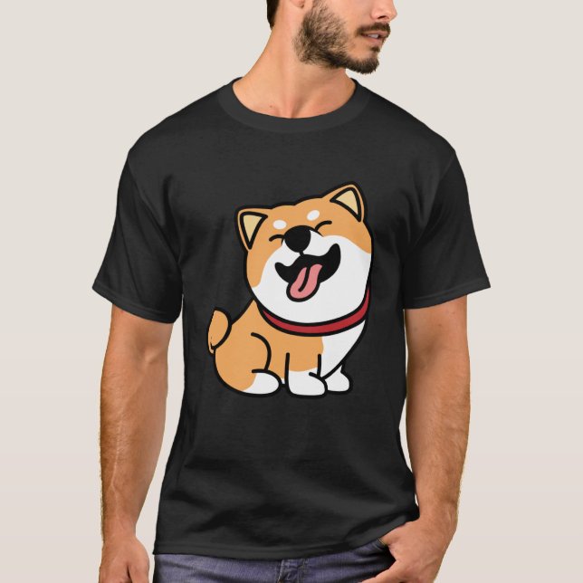 Camiseta Cachorro de Shiba Inu (Frente)