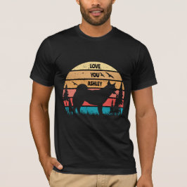 Camiseta Cachorro de Shiba Inu, Retro Vintage