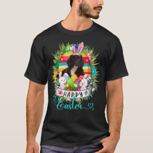 Camiseta Cachorro De Sproodle Na Cesta De Ovos De Páscoa F