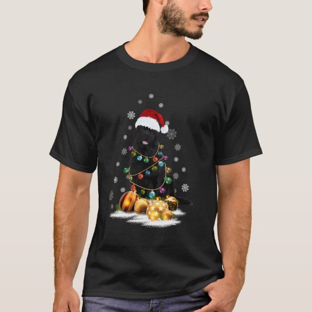 Camiseta Cachorro De Terra Nova Luz Feia Para O Natal (Frente)