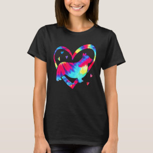 Camiseta Cachorro de Tinta Tie Dye Aquarela Corgi Amor
