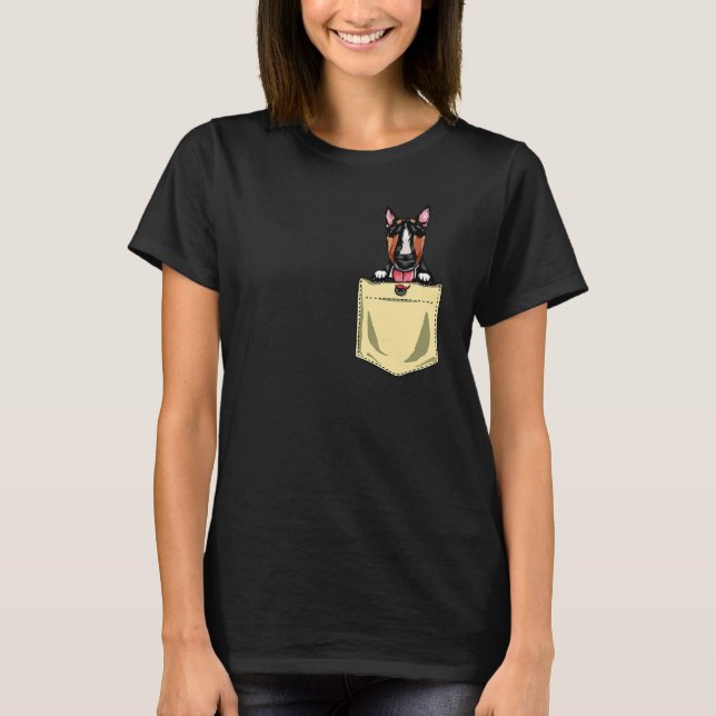Camiseta Cachorro De Touro No Bolso (Frente)