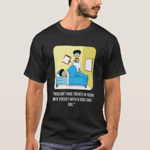 Camiseta Cachorro de Tratamento Proprietário do Cachorro