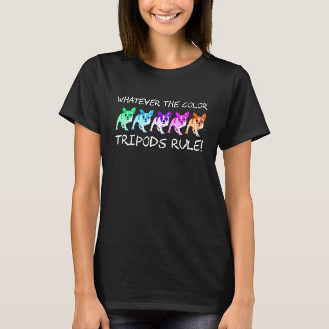 Camiseta Cachorro de Três Pernas Tripod Tripawd (Frente)