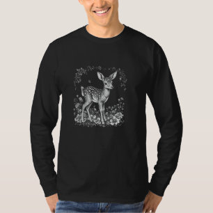 Camiseta Cachorro de Velhinho, Feliz Flor de Vida Selvagem