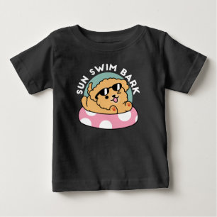 Camiseta Cachorro de verão - Cachorro flutuante com óculos 