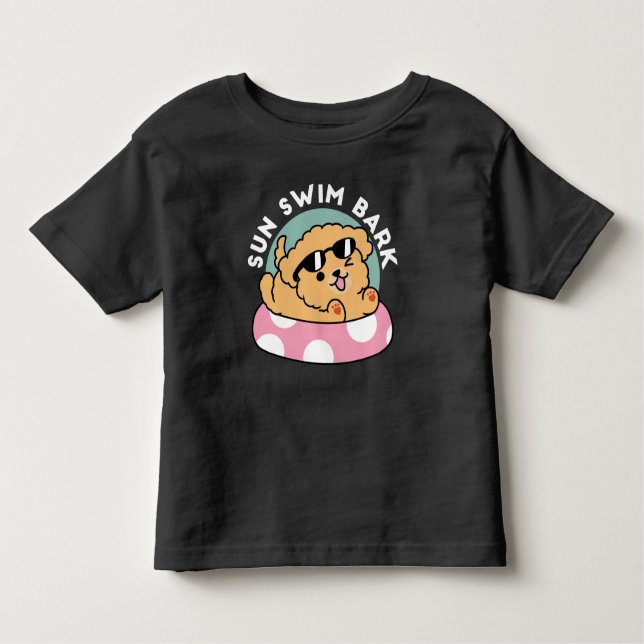 Camiseta Cachorro de verão - Cachorro flutuante com óculos  (Frente)