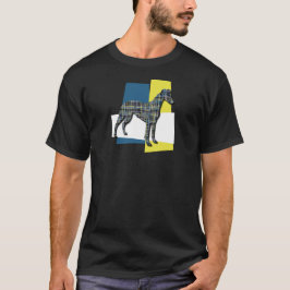 Camiseta Cachorro de Whippet/Italiano Greyhound Silhouket Y