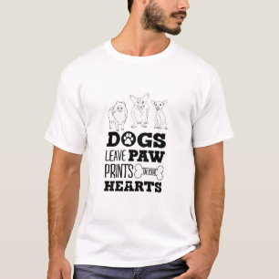 Camiseta Cachorro deixa pata em seu coração.