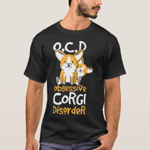 Camiseta Cachorro Desordem Obsessiva do Corgi Ocd Fofo