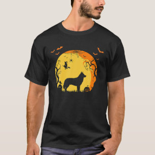 Camiseta Cachorro Dia de as Bruxas engraçado Inglês Siberia