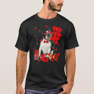 Camiseta Cachorro-Dia de os namorados Cachorro-Coração de B