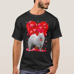 Camiseta Cachorro-Dia de os namorados Cachorro Eskimo-Ameri