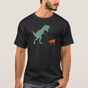 Camiseta Cachorro Dinossauro Vintage Tiranossauro Rex & Sib