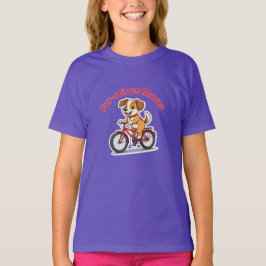 Camiseta **Cachorro Divertido de Ciclismo – Cachorro Fofo A