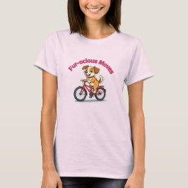 Camiseta **Cachorro Divertido de Ciclismo – Cachorro Fofo A