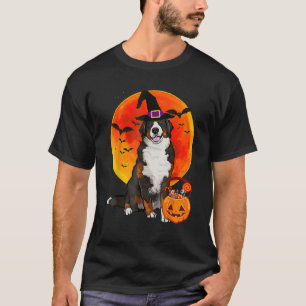 Camiseta Cachorro do Dia das Bruxas Bernese Cachorro da Mon