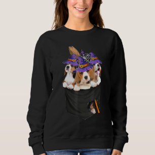 Camiseta Cachorro do Dia das Bruxas da Feiticeira Beagle Po