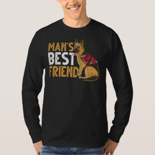 Camiseta Cachorro do German shepherd do Melhor Amigo do Hom