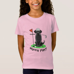 Camiseta Cachorro do Golf Black Labrador Retriever - Bonito
