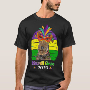 Camiseta Cachorro do Partido Airedale Terrier Mardi Gras 20
