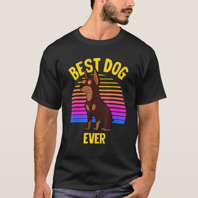 Camiseta Cachorro Doberman Cachorrinho Fofinho Melhor (Frente)