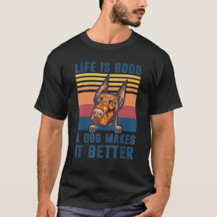 Camiseta Cachorro Doberman Cachorro Doberman Engraçado Pai 