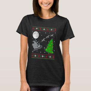 Camiseta Cachorro Dobermann Feio da Moda Árvore de Natal Sa