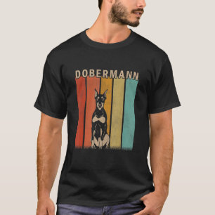 Camiseta Cachorro Dobermann Homens Mulheres Criança Fofo Ca