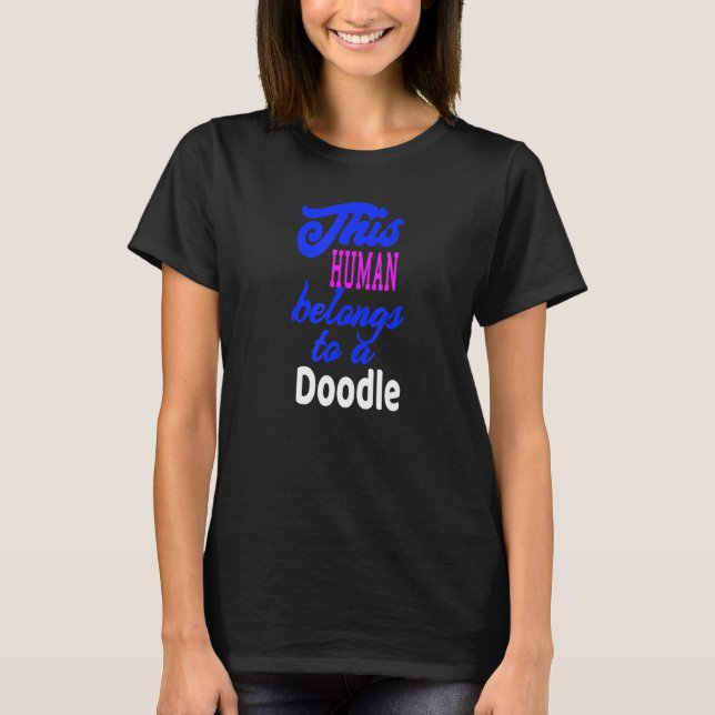 Camiseta Cachorro Doodle Poodle Dachshund (Frente)