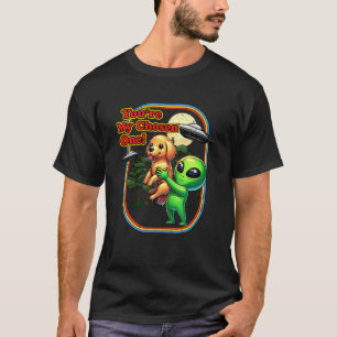 Camiseta Cachorro Dourado Engraçado Alien Você É Escolhido