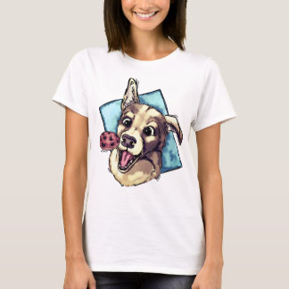 Camiseta Cachorro e biscoito felizes