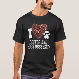 Camiseta Cachorro E Café  Eu Amo Café  Eu Amo Cachorros