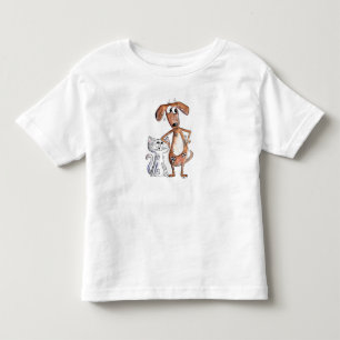 Camiseta Cachorro e Cinzas, de cor branca