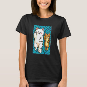 Camiseta Cachorro e Gato Fofo, Amigos Dormindo, Amando Anim
