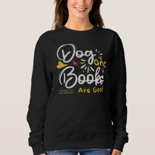 Camiseta Cachorro E Livros São Bons Animais Bonitos