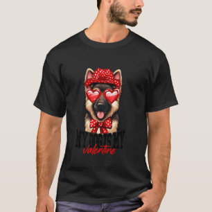 Camiseta Cachorro é meu traje de namorado Pastor Alemão