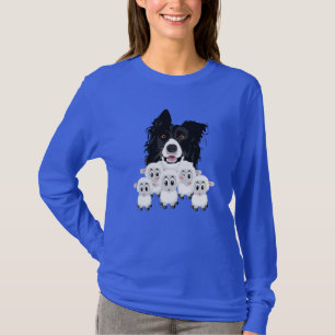 Camiseta Cachorro e Ovinos Curiosos