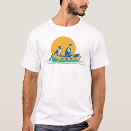 Camiseta Cachorro em Barco de Rafting