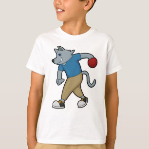 Camiseta Cachorro em Boliches com Bola de boliche