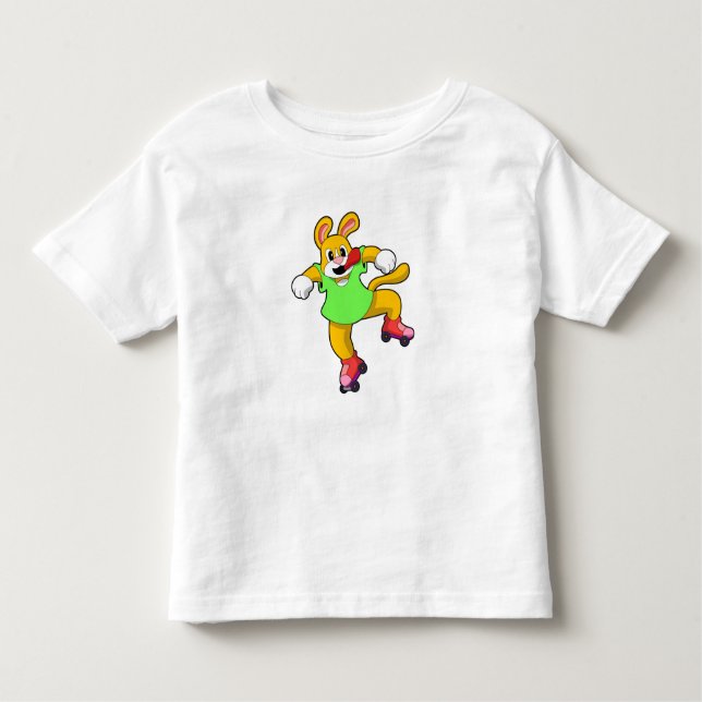 Camiseta Cachorro em Linha com Skates em Linha (Frente)