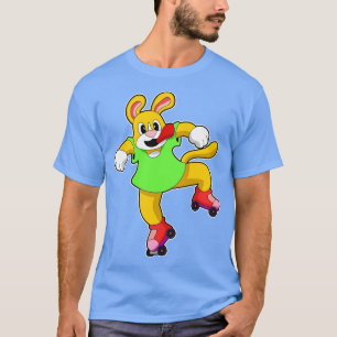 Camiseta Cachorro em Linha com Skates em Linha