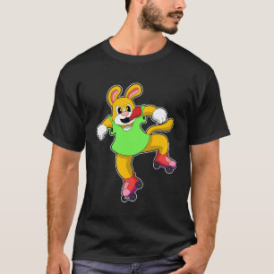 Camiseta Cachorro em Linha com Skates em Linha