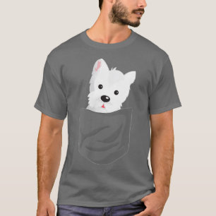 Camiseta Cachorro Em Um Bolso, Cute Westie Terrier Lover Pu