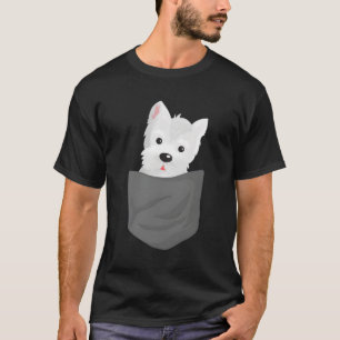 Camiseta Cachorro Em Um Bolso, Cute Westie Terrier Lover Pu