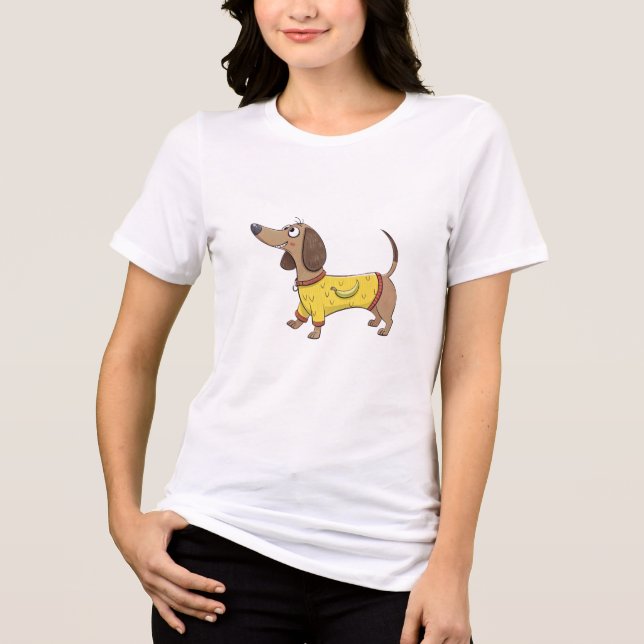 Camiseta Cachorro engraçado (Frente)