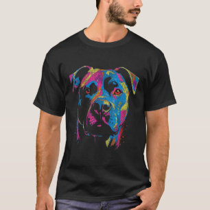 Camiseta Cachorro engraçado American Pit Bull Terrier Pop A