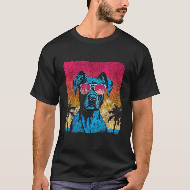 Camiseta Cachorro engraçado American Pit Bull Terrier - Su  (Frente)