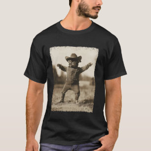 Camiseta Cachorro Engraçado Caubói Tolo Bulldog Francês